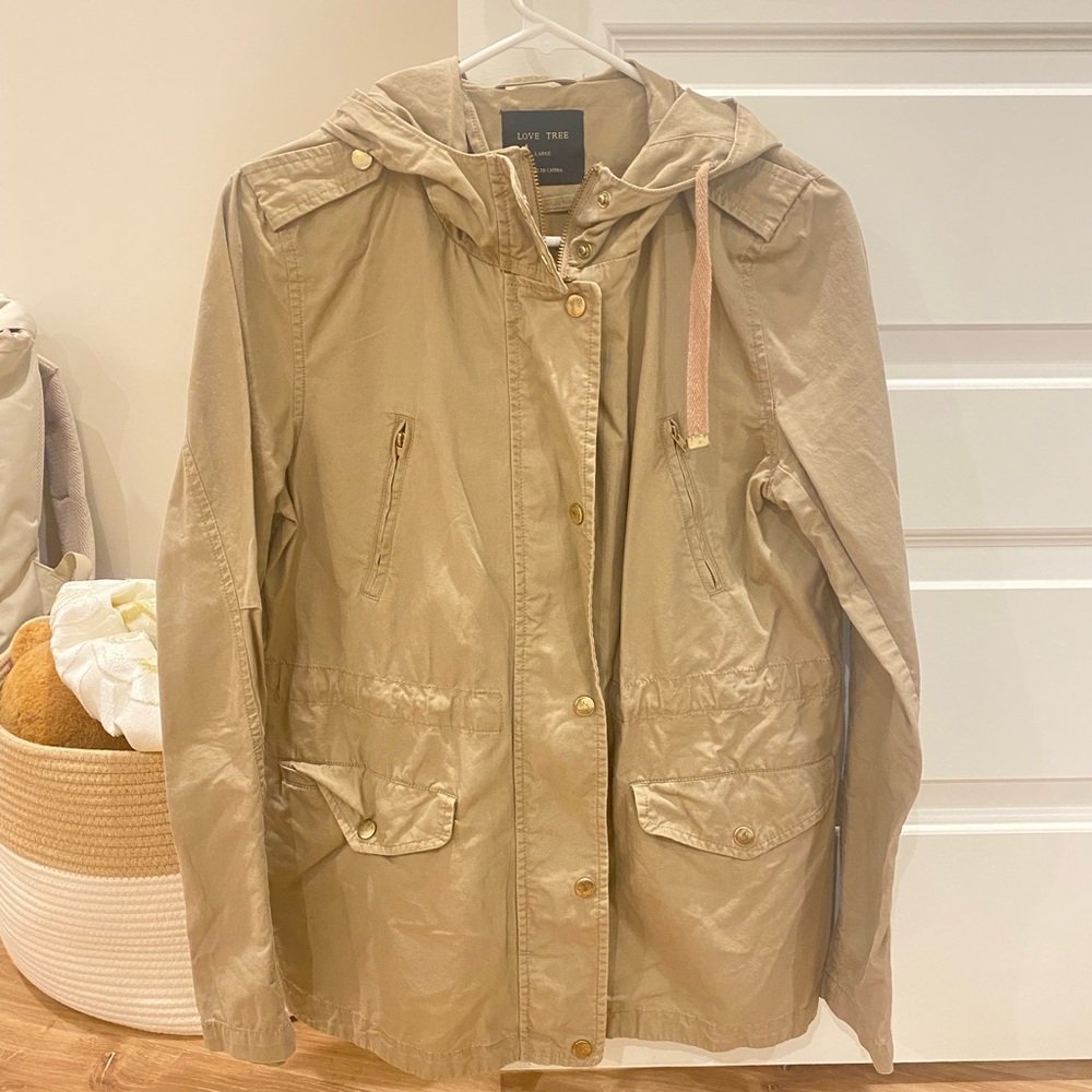 Love Tree Tan Women's Utility Jacket